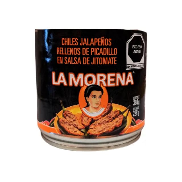 La Morena Chiles Jalapenos Rellenos Picadillo 380gr
