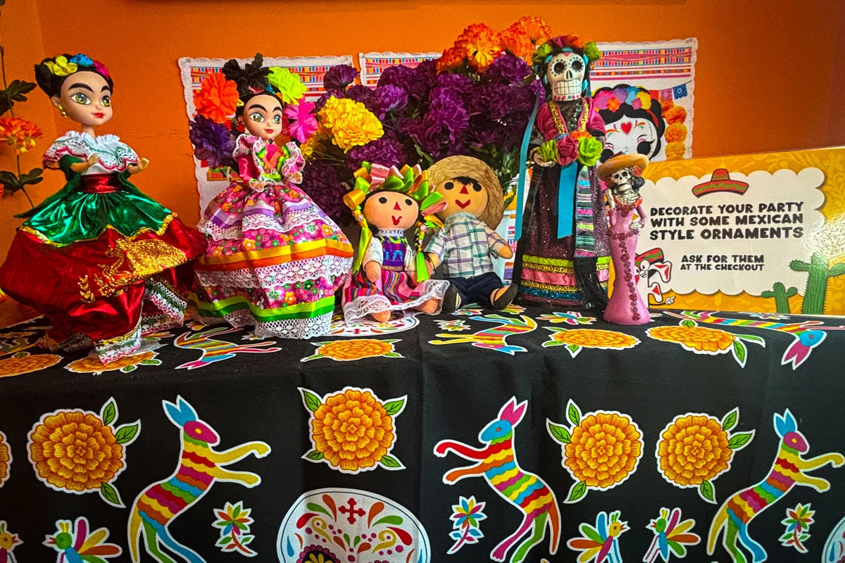 Colourful Mexican decorations at Fiesta Market & Restaurant