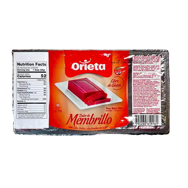 Orieta Dulce de Membrillo 500g