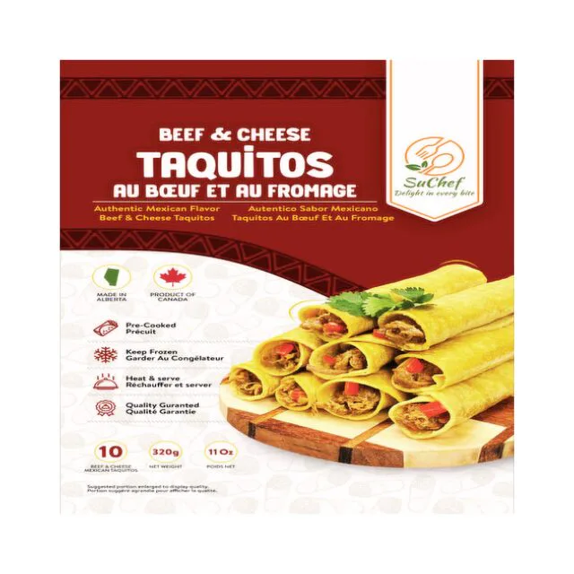 Taquitos Beef & Cheese SuChef 10pcs 220gr