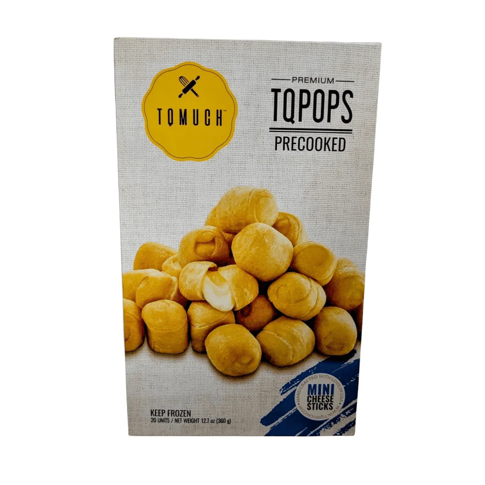 TQPOPS TQMUCH 20ct 360g bite size Venezuelan cheese snacks for appetizers and parties
