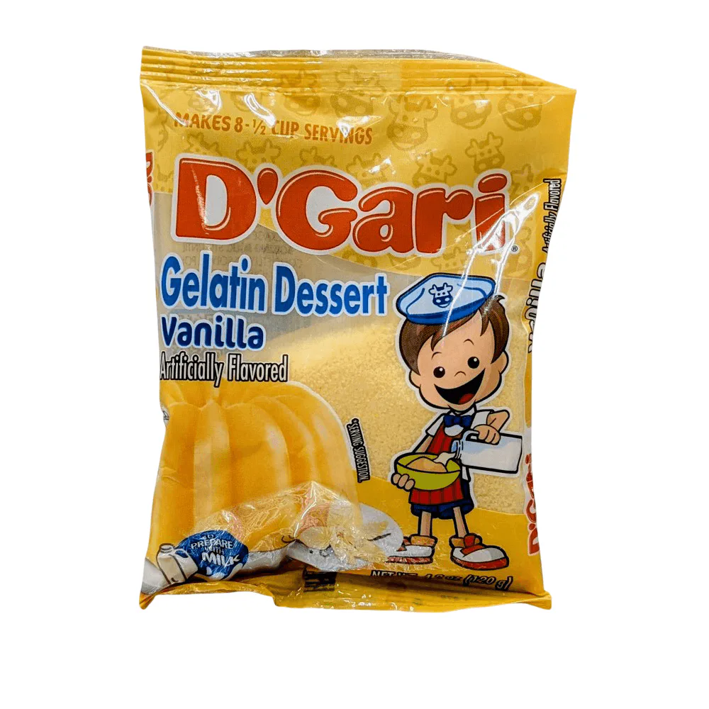 D’Gari Gelatina Vanilla 120g dessert mix