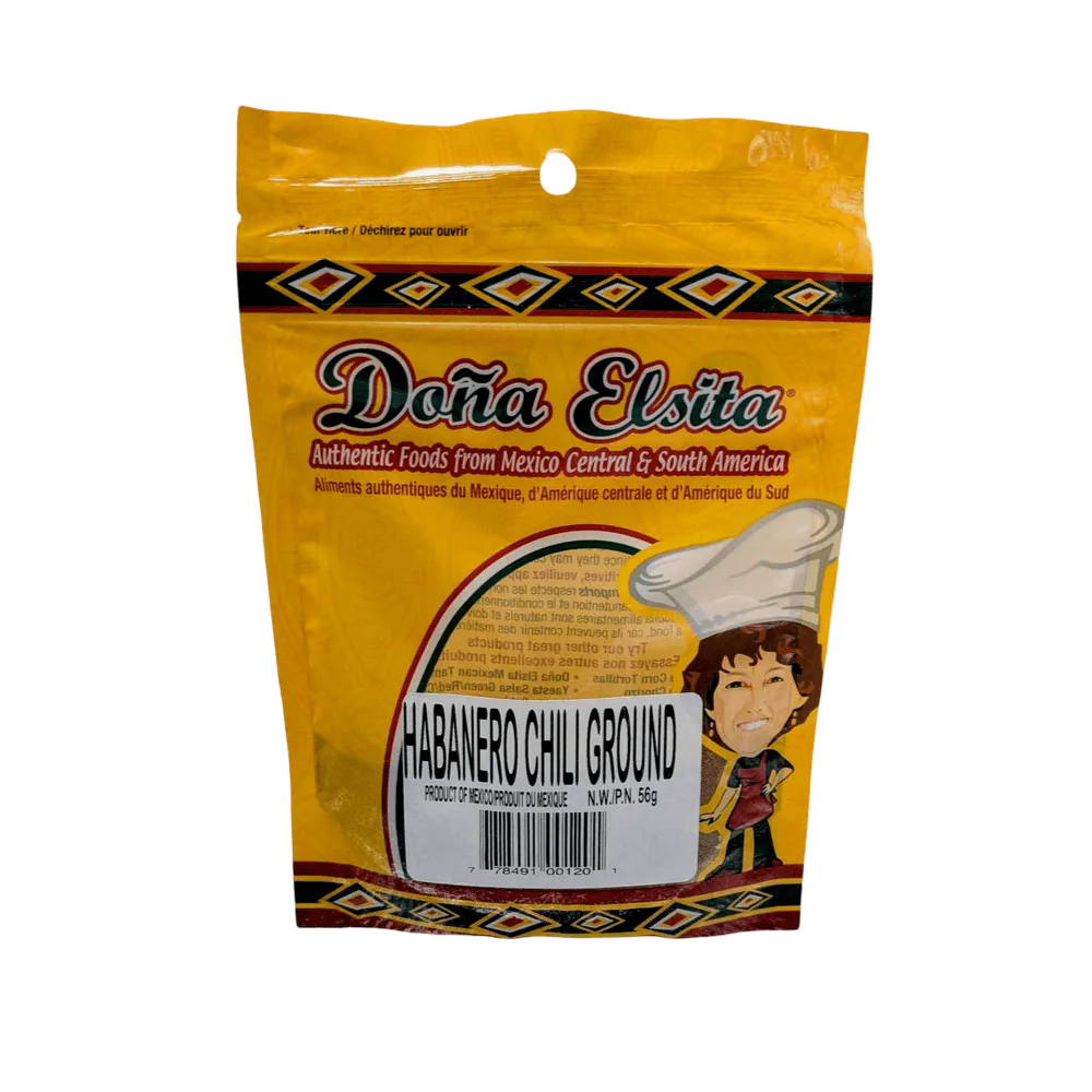 Chile Habanero Molido Dona Elsita 56g ground habanero chile for authentic Mexican cooking