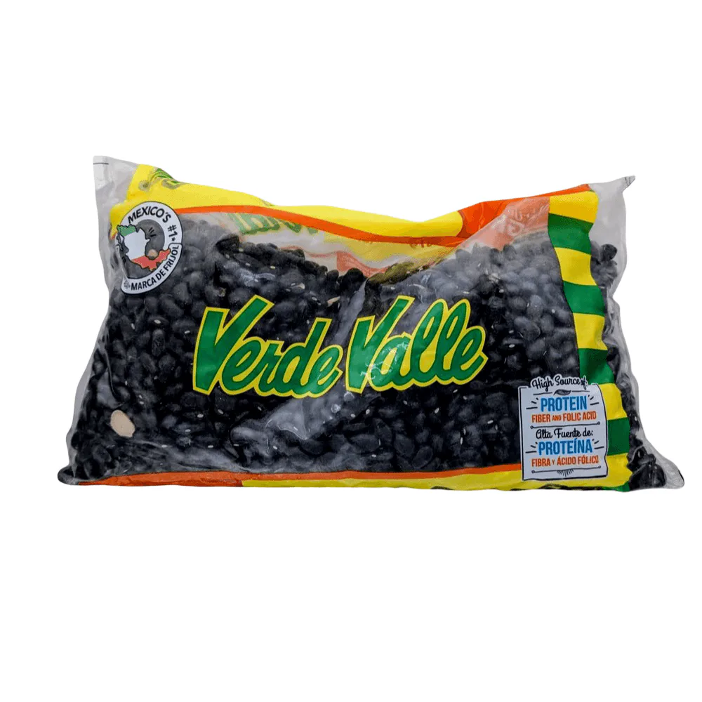 Frijol Negro Verde Valle 2 lb dried black beans