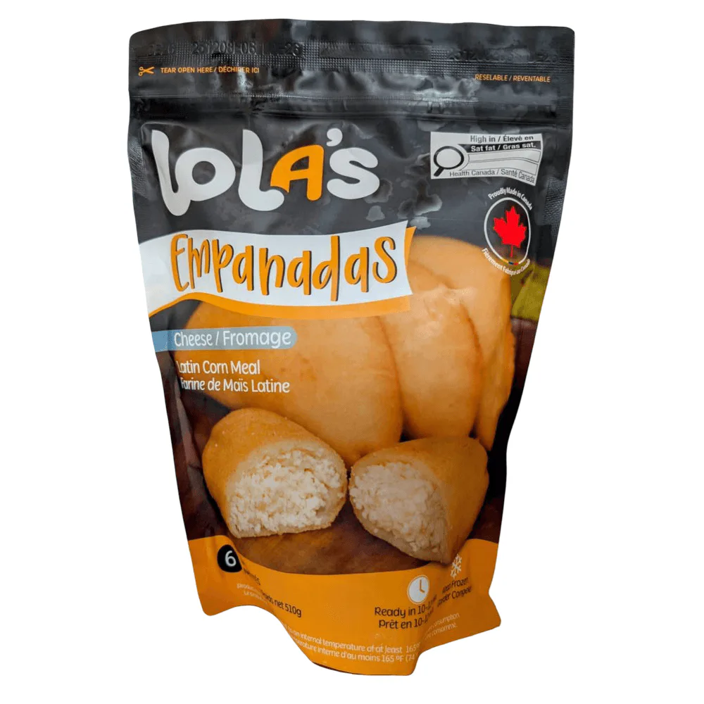 Empanadas Queso Lola's 6 pack 510g cheese empanadas for snacks appetizers and Latin meals
