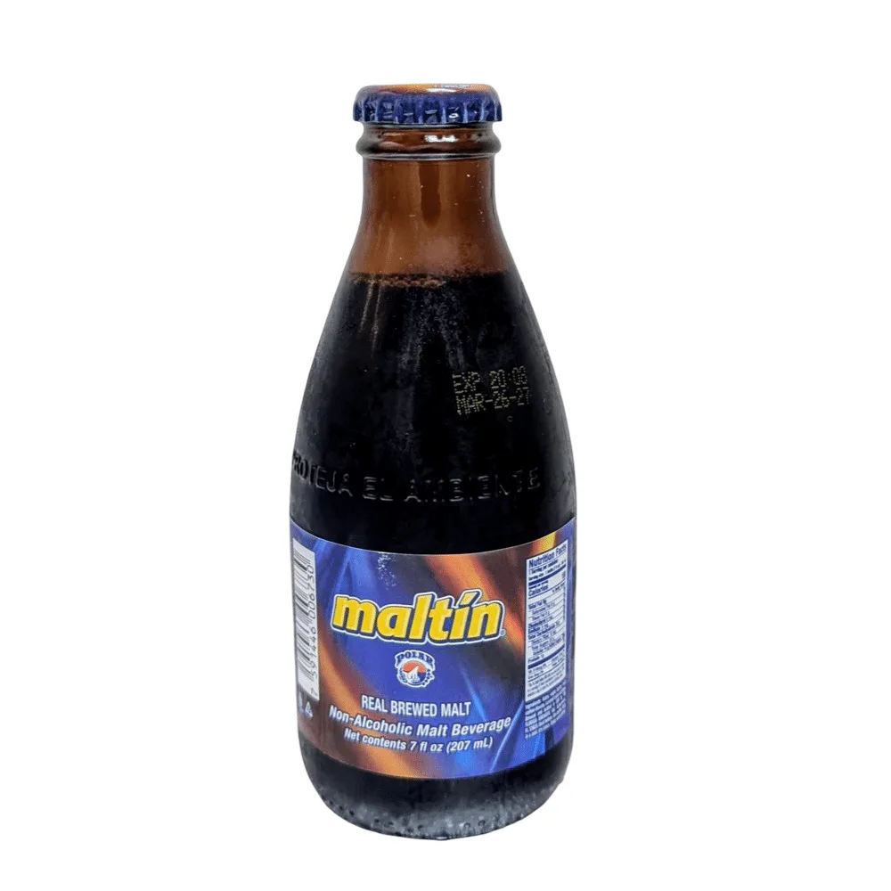 Maltin Polar Individual 7oz Venezuelan non alcoholic malt beverage
