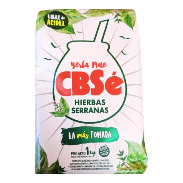 Yerba Mate CBSE Hierbas Serranas 1kg