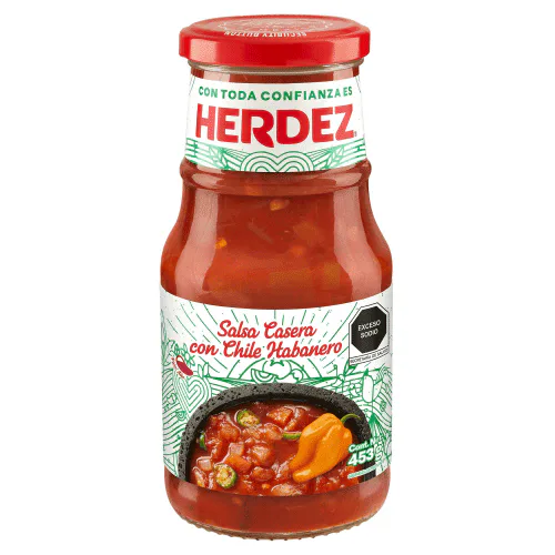 Herdez Salsa Casera Habanero 453g