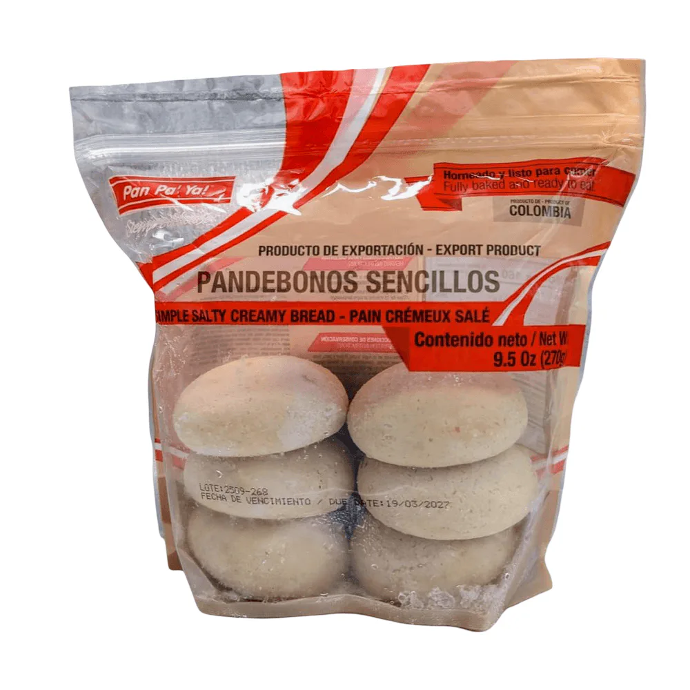 Pan Pa' Ya Pandebonos 6 Pack Colombian cheese bread