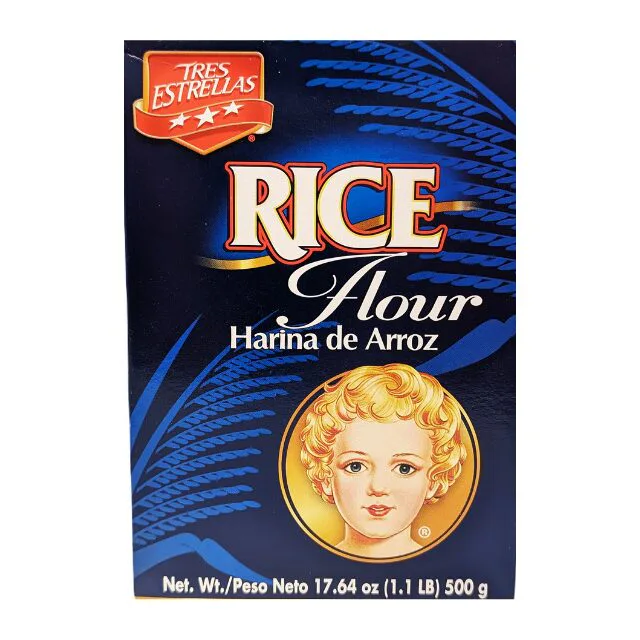 Harina de Arroz - Rice Flour Tres Estrellas 17.64oz (500gr)