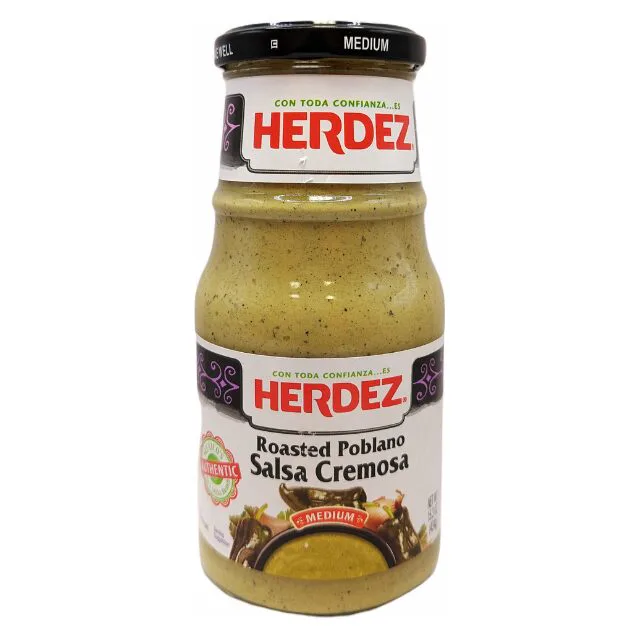 Herdez Salsa Poblano Cremosa 15.3oz (434gr)