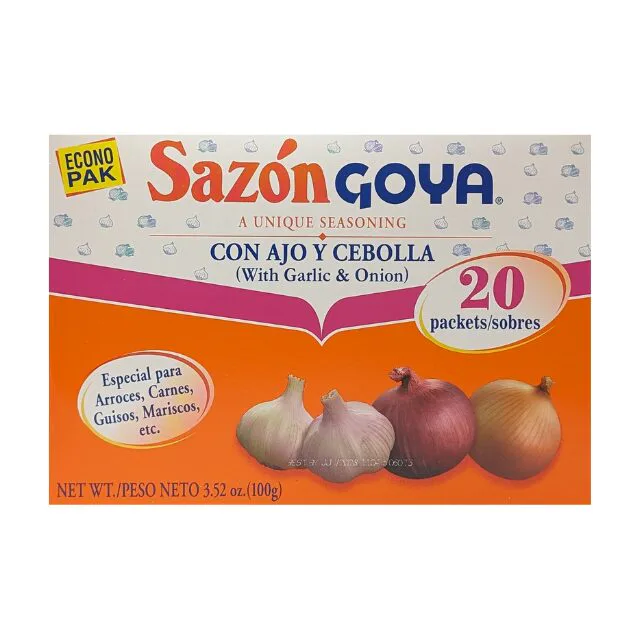 Goya Sazon Ajo y Cebolla 20 Packs 3.52oz