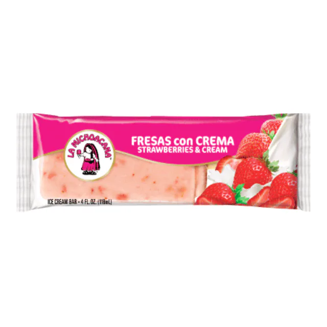 Paleta Fresa con Crema La Michoacana