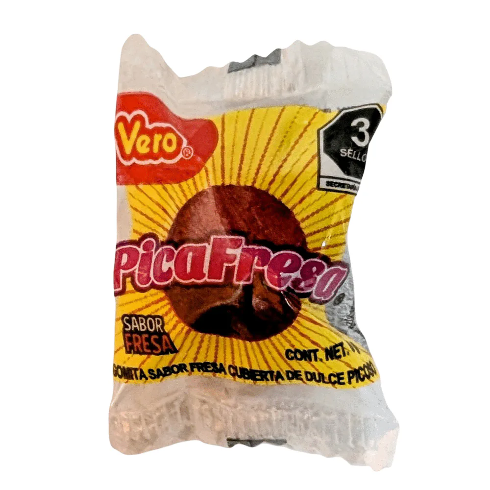 Vero PicaFresa Individual Mexican strawberry chili candy with sweet spicy flavour