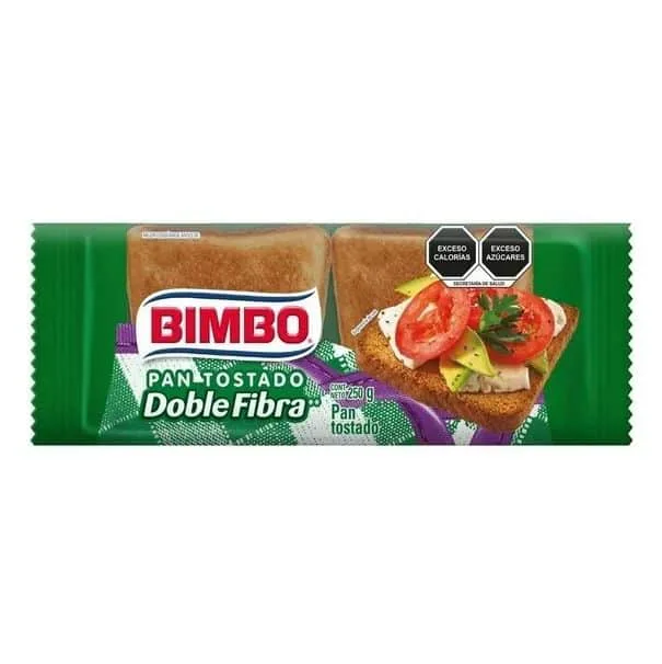 CPan Tostado Bimbo Doble Fibra
