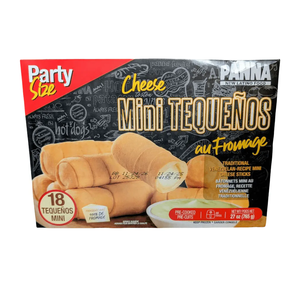 Tequenos Cheese Precooked Panna 18ct Venezuelan cheese sticks for snacks and appetizers