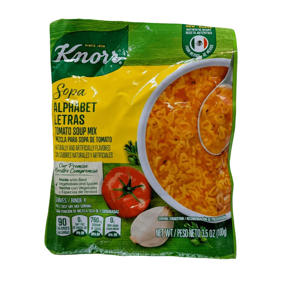 Knorr Sopa Instantánea Letras 3.5oz