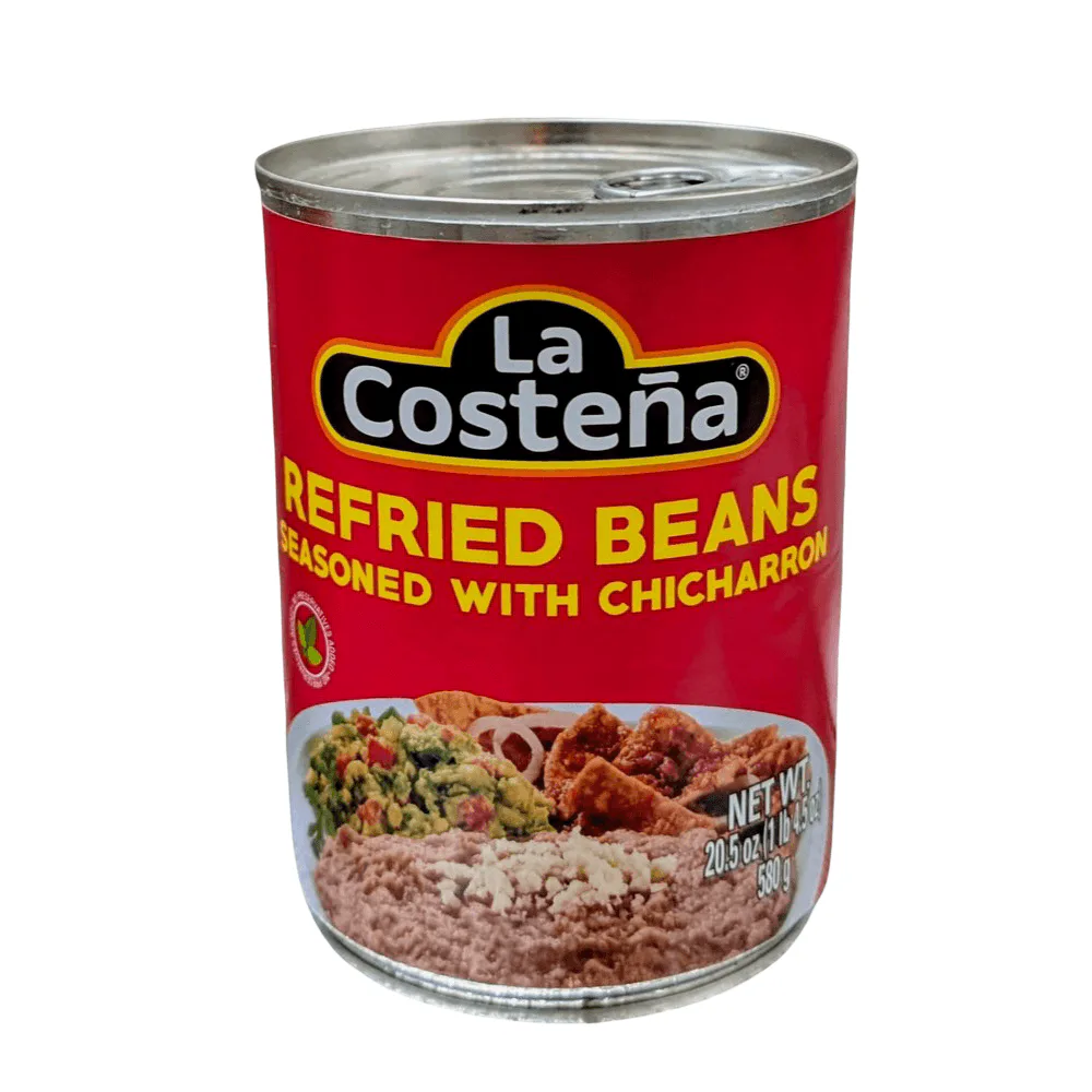 La Costeña Refried Beans with Chicharrón 20.5oz