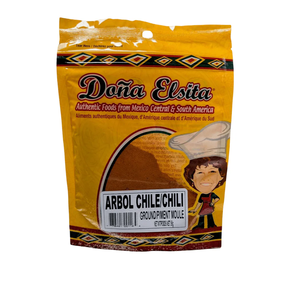 Chile de Arbol Molido Dona Elsita 56g ground arbol chile for authentic Mexican cooking