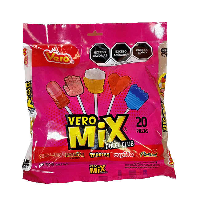 Paletas Vero Mix Bolsa 20pzs 288g