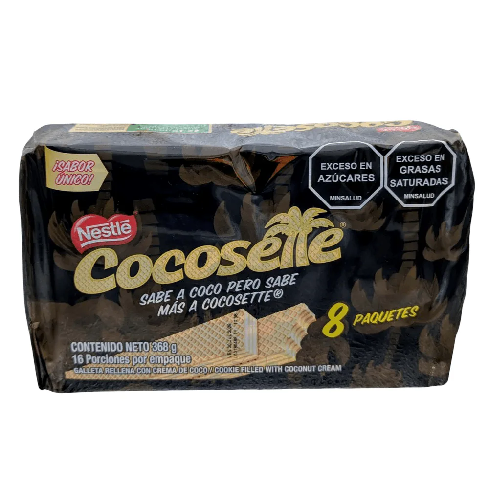 Cocosette Nestlé 8 Pack coconut wafer cookies