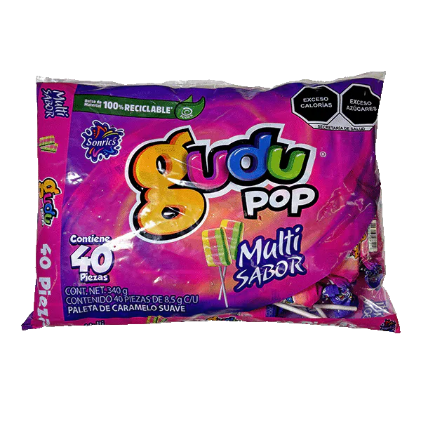 Gudu Pop bolsa c/40pzs (340g)