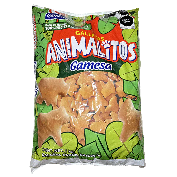 Galletas Animalitos Gamesa 1kg