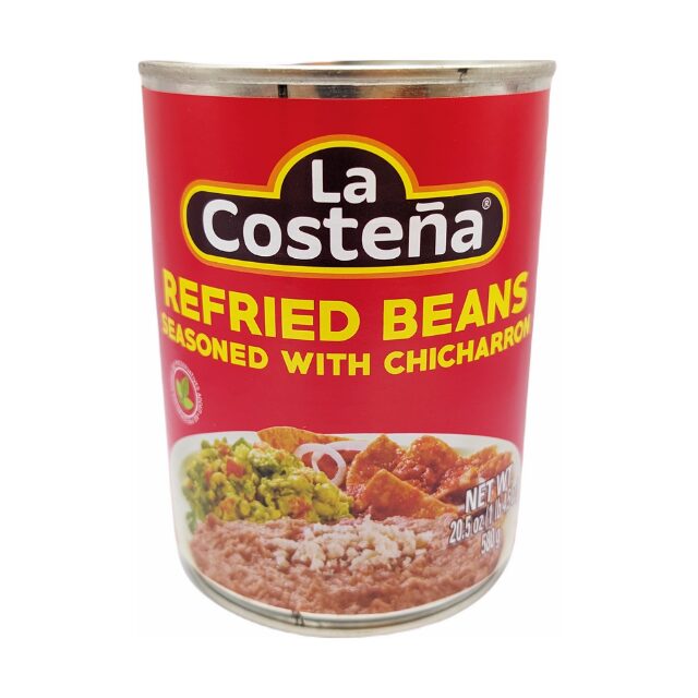 La Costena Refried Beans with Chicharron
