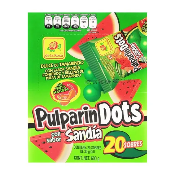 Pulparindots Sandía Caja 12 pcs