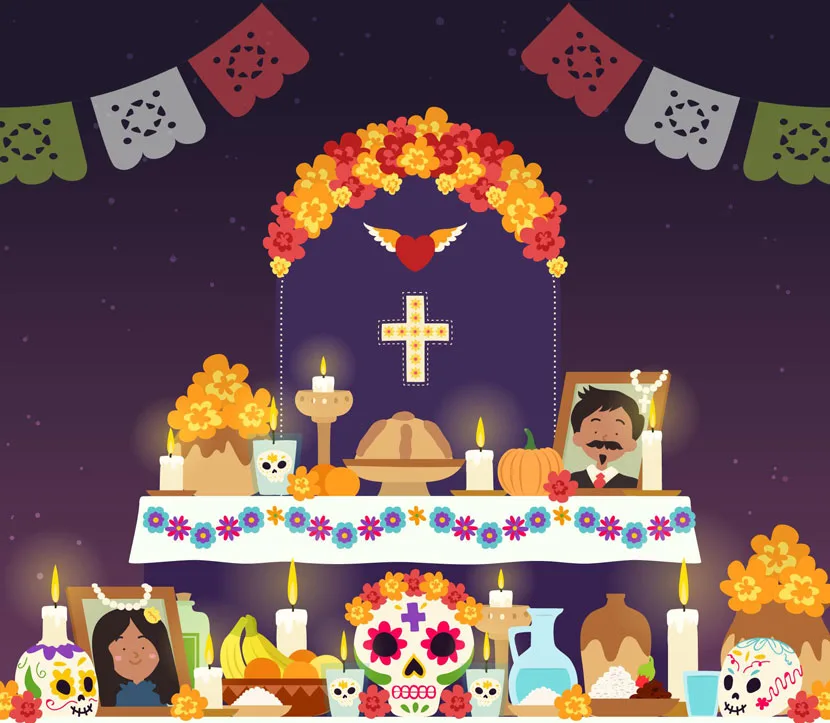 photo of altars day of the dead