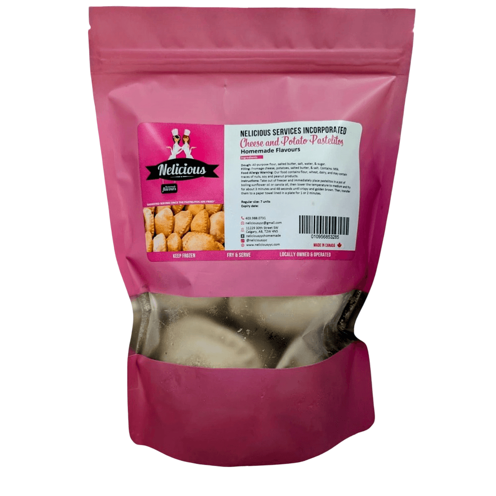 Cheese and Potato Nelicious 7pcs Latin American cheese and potato pastries for snacks and appetizers